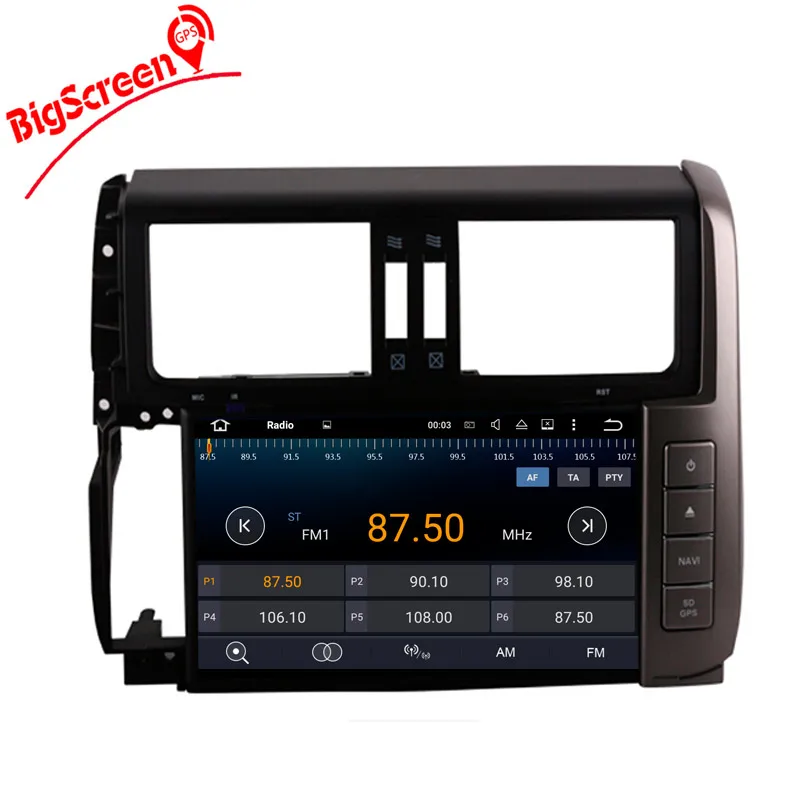 Top Android 7.1 System Car CD DVD GPS Navigation For Toyota Land Cruiser Prado 150 2010 2011 2012 2013 Autoradio Multimedia Stereo 3