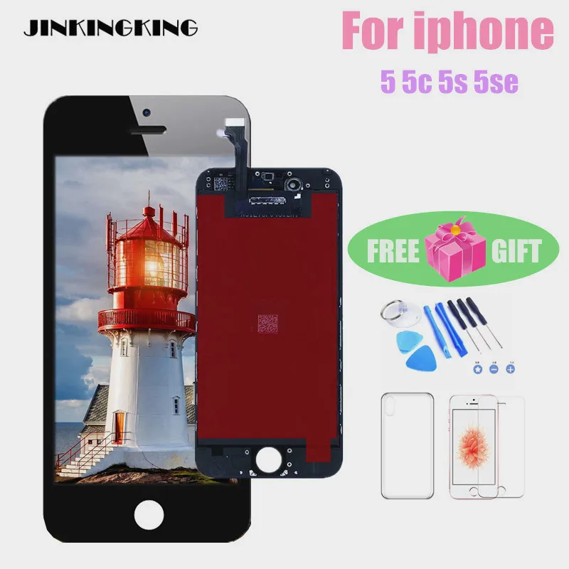 ЖК дисплей JINKINGKING для Iphone 5 iphone se 5s 6 plus деталь экрана стеклянная сенсорная панель