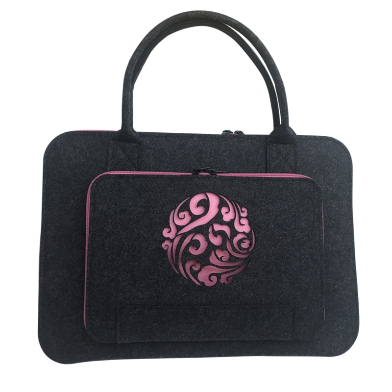 Шерстяной фетр розовый Coulds Laptop Sleeve сумка 11 12 13 14 15,6 17 дюймов Чехол для ноутбука для Для женщин Портфели Handlebag для Macbook Air 13