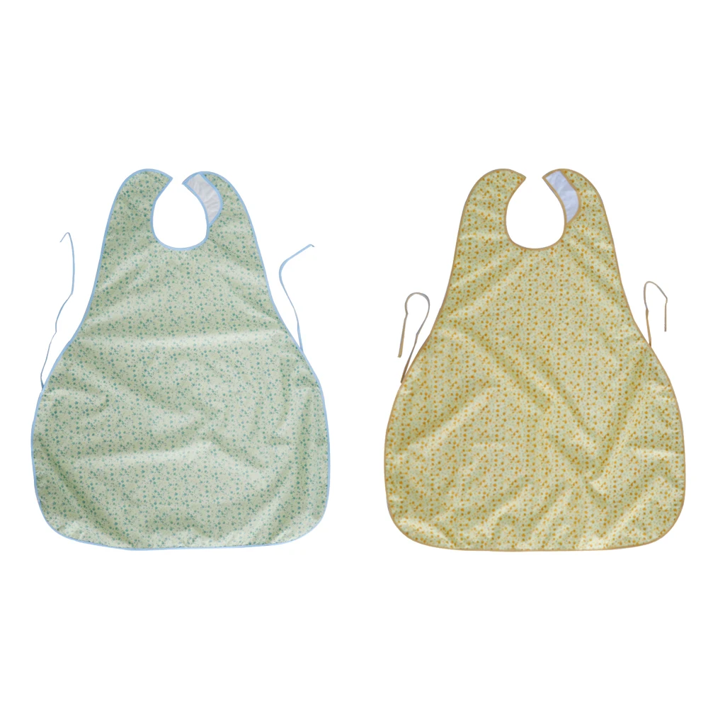 Resuable Adult Cotton Saliva Towel Anti-spill Clothing Protector Elderly Bib Great for Bedridden, Patient