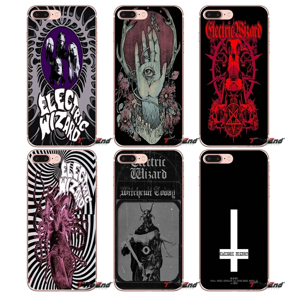 

For iPhone X 4 4S 5 5S 5C SE 6 6S 7 8 Plus Samsung Galaxy J1 J3 J5 J7 A3 A5 2016 2017 Electric Wizard Doom metal Band Soft Case