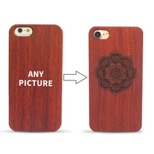 50 шт Персонализированная лазерная резьба Вишневый Деревянный чехол для телефона для iphone 8, 8 Plus Новинка деревянная крышка