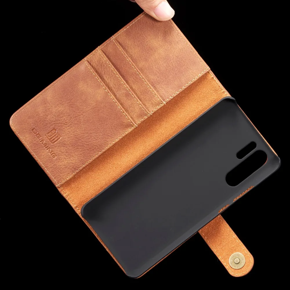 DG. MING защитный 2 в 1 съемный чехол-кошелек для Huawei P20 P30 Pro кожаный 3 слота для карт Магнитный флип-чехол для P20 Lite