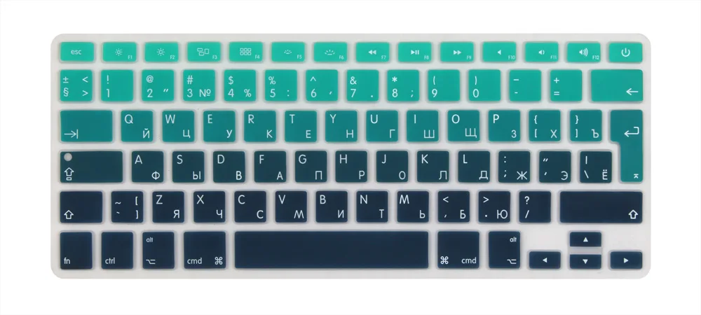 Русский евро введите алфавит клавиатура Обложка наклейки протектор для MacBook Air 13,3 Mac Book Air13 дюймов A1466 A1369