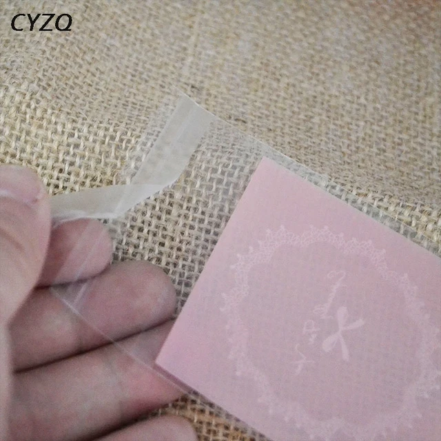 100pcs 7cm OPP Cute Bow Design Cookie Baking Wedding Gift Packaging Bags Christmas Party Cookie Candy Self Adhesive Plastic Bag