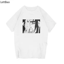 Лидер продаж, Забавные футболки с принтом в стиле аниме Наруто, мужские/женские летние футболки в стиле Харадзюку, мужские уличные футболки, повседневная футболка с круглым вырезом на заказ
