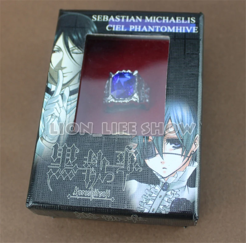 Набор колец для косплея Черный Батлер Kuroshitsuji Небесный Phantomhive 2|set rings blackset cosplay |