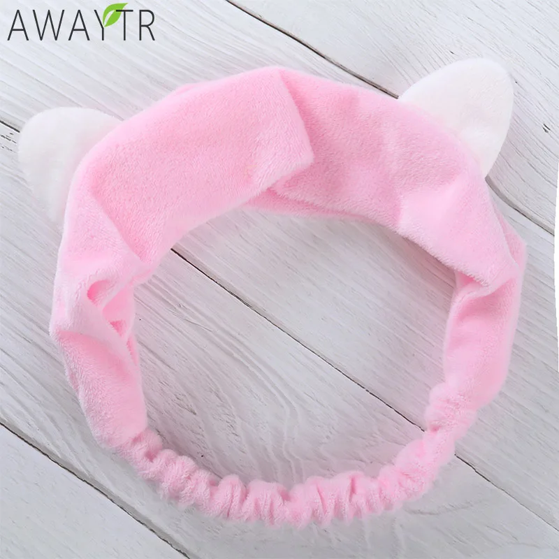 2019 Cute Elastic Cat Ears Headbands for Women Girls Makeup Face