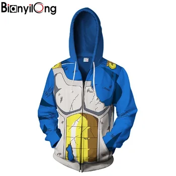 

2018 sweatshirt Hoodie Men or women Cool creative 3D print Dragon Ball Z fashion hot Autumn tops Streetwear Clothing jacket men