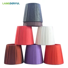 LAINGDERFUL современный тканевый абажур для свечи, настенный светильник, крышка, скандинавский светодиодный светильник, настольная лампа, клетка для E14, люстра
