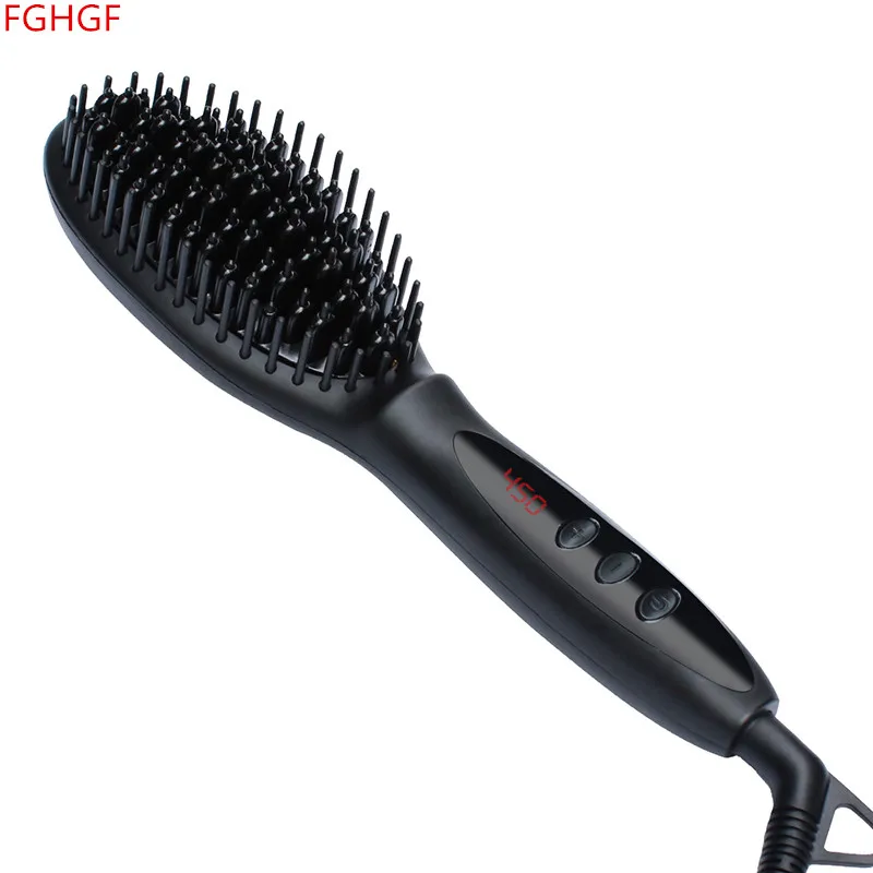 

Straightening Iron Comb Hair Iron Brush Straightener Hair Brush Professional Hairbrush Styling Tools Styler
