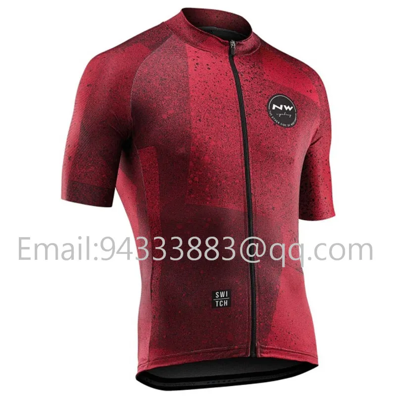 NW 2019 new style men short sleeve cycling jersey summer bike tights triathlon team sportswear outdoor mtb ropa ciclismo custom