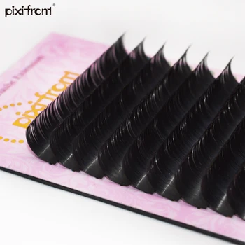 

PIXIFRONT Flat Ellipse Eyelash Extensions split tips ellipse shaped natural light false ellipse eyelashes