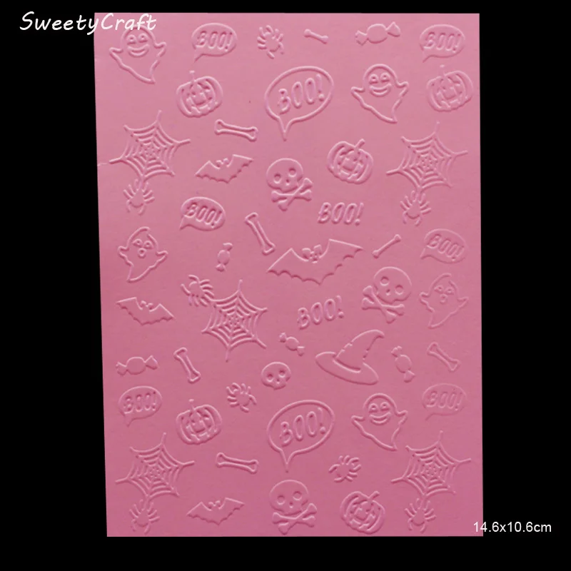 

Halloween Embossing folder plastic DIY Scrapbooking stencils paper card making Supplie craft envelop album gift box decor 2018