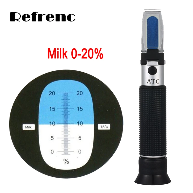 Free shipping hand held milk refractometer 0 20 milk meter