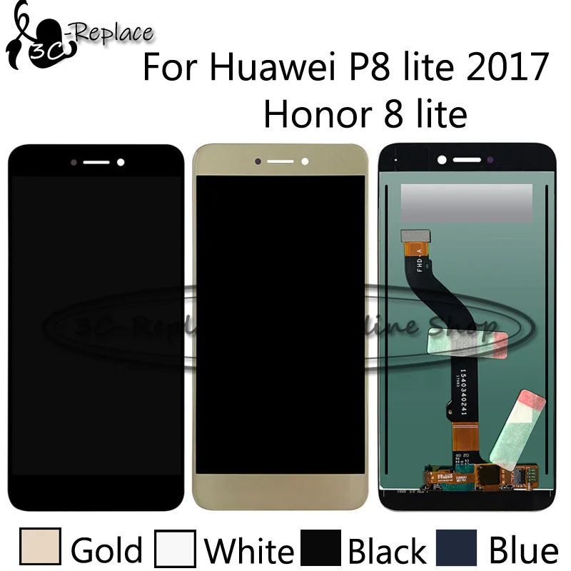 Для Huawei P8 lite 2017 PRA LX1 LX3 LA1 ЖК дисплей сенсорный экран дигитайзер для сборки honor 8 WAS