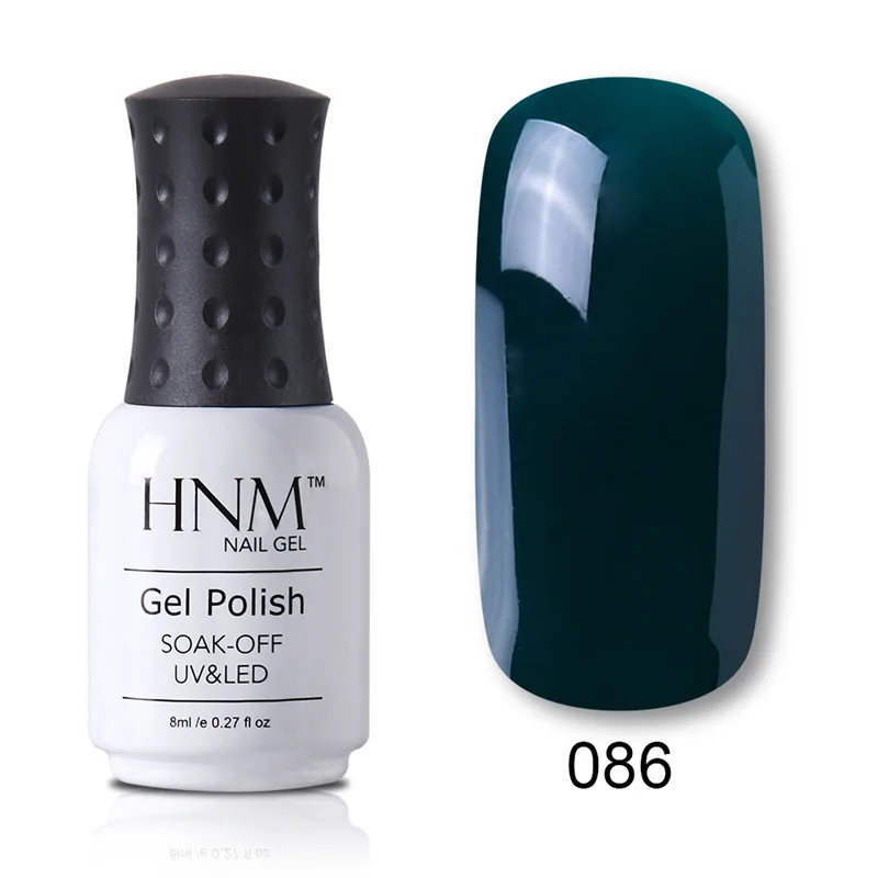 HNM 8 мл 28 классический чистый цвет УФ-гель для ногтей Гибридный лак праймер замачивающий Полупостоянный лаковый штамп - Цвет: 086