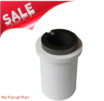 

15 pcs crucible set for sale, capacity 5 KG quartz Graphite melting crucible high pure gold silver
