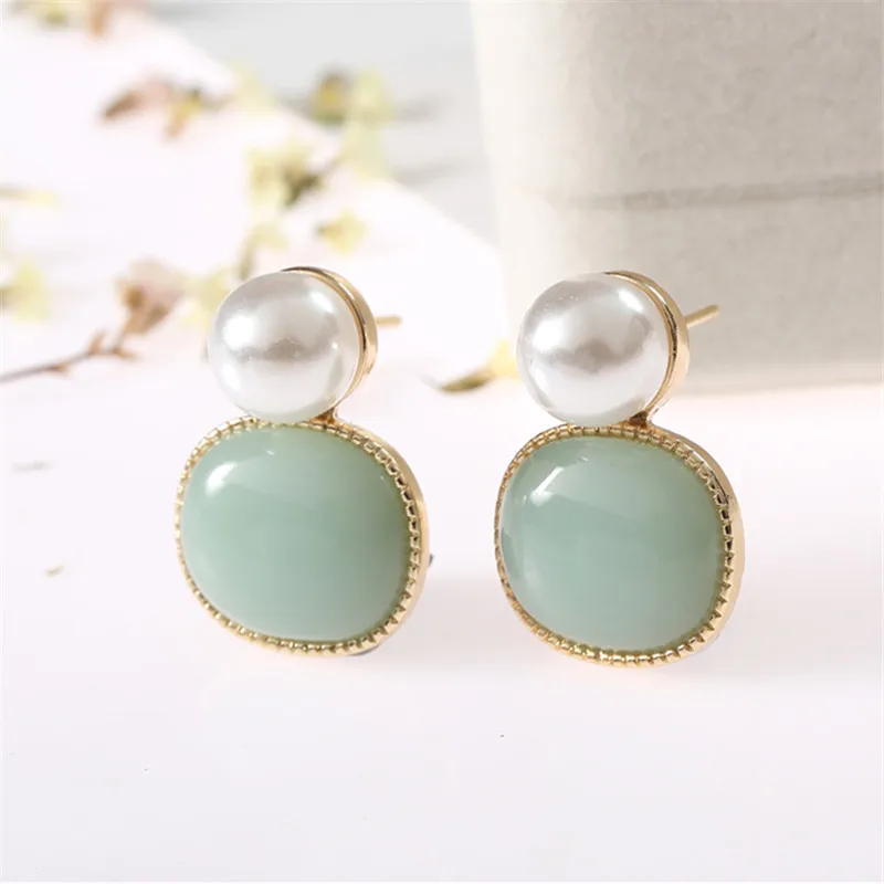 Резиновая жемчужина серьги Модные женские Серьги Смола круглая маленькая жемчужина серьги ювелирные изделия серьги гвоздики для женщин