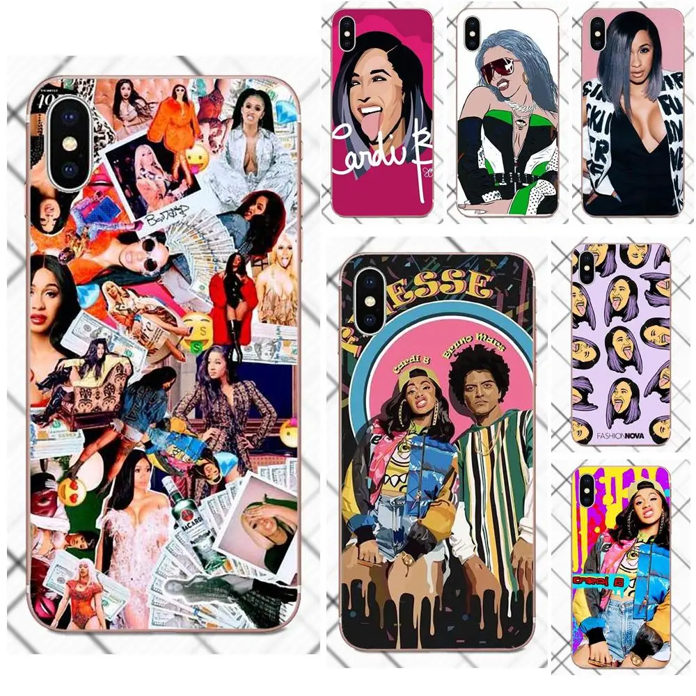 Tpwxnx Cover Case Fashion Nova Cardi B Tongue Finesse For Galaxy Alpha Core Prime Note 4 5 8 S3 S4 S5 S6 S7 S8 S9 mini edge Plus