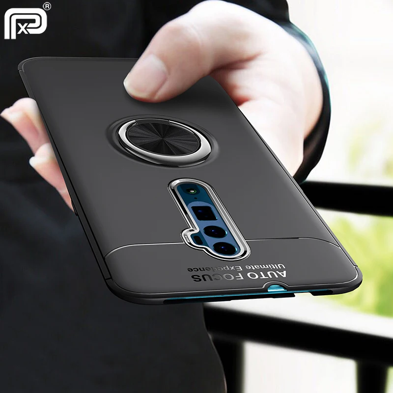 Для OPPO Reno 10x Zoom Case кольцо на палец Магнитный кронштейн Мягкая силиконовая задняя