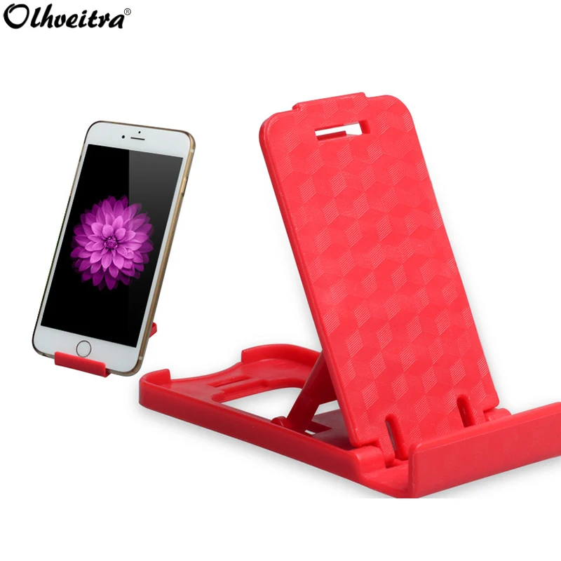 

Olhveitra Phone Holder Universal For iPhone Samsung s10 Plus S10E S10+ Xiaomi mi 9 mi9 Tablet Suporte Portable Stand Phone Desk