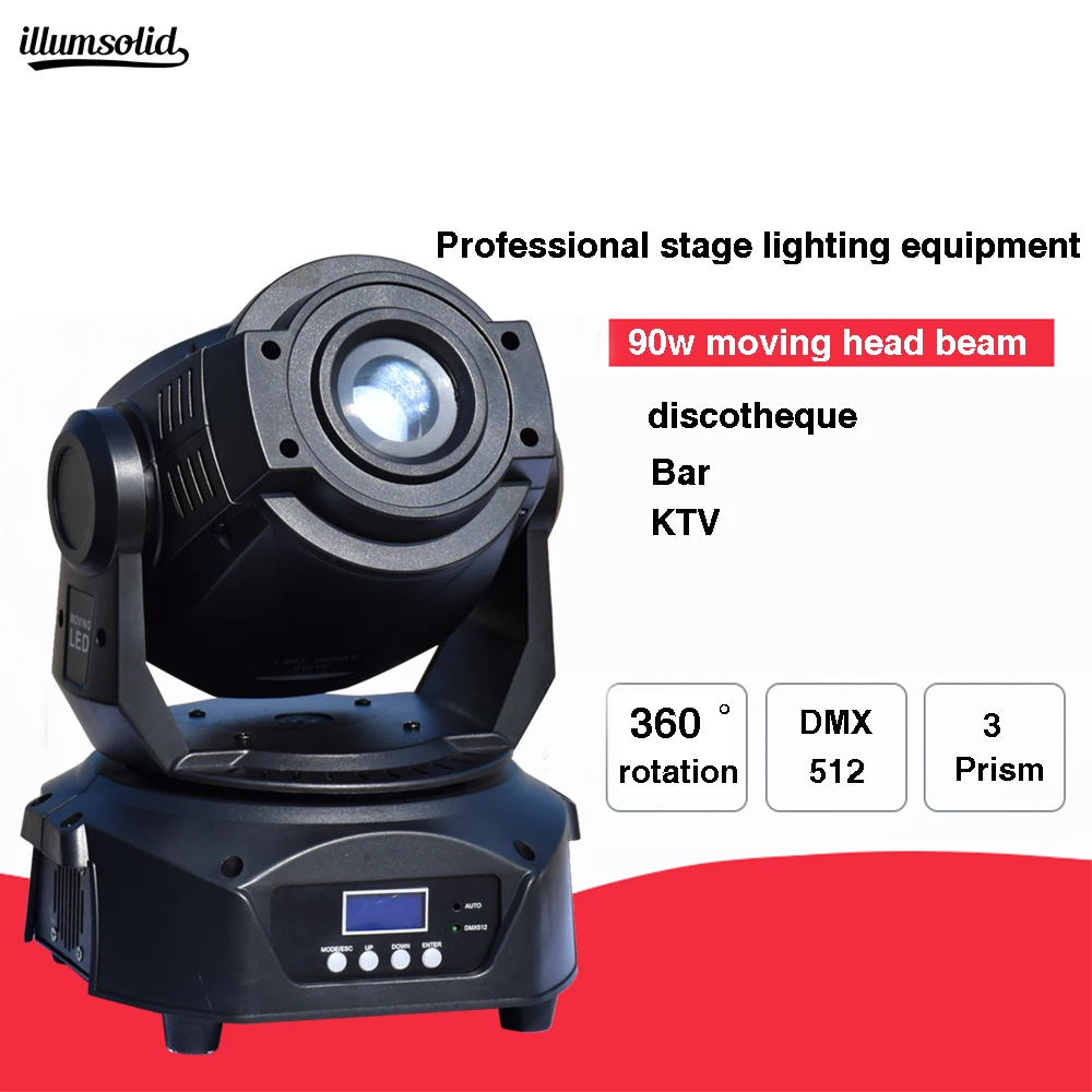 

Moving Head Light LED 90W Spot with gobo color prism DJ effecting