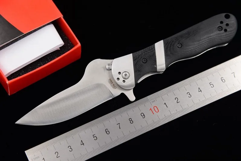 

JUFULE custom C224 ball bearing flipper Folding G10 Handle s30v blade Camp Hunt Survival Pocket EDC Tactical Tool kitchen knife