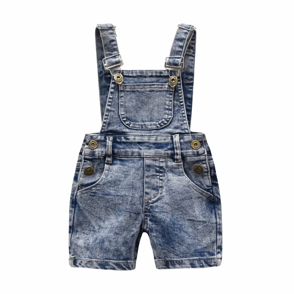 

2018 Brand New Toddler Infant Child Kid Baby Girl Boy Deinm Bib Pants Shorts Overalls Romper Outfits Summer Casual Clothes 2T-8T