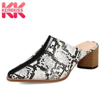 

KemeKiss 2019 Women Sandals Serpentine Mixed Color Fashion Summer Shoes Women Fashion Sexy Club Ladies Footwear Size 33-44