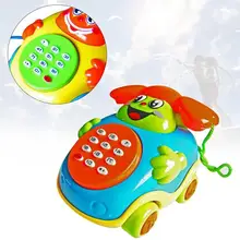Забавное музыкальное образование мультфильм телефон развивающая музыкальная игрушка для малышей