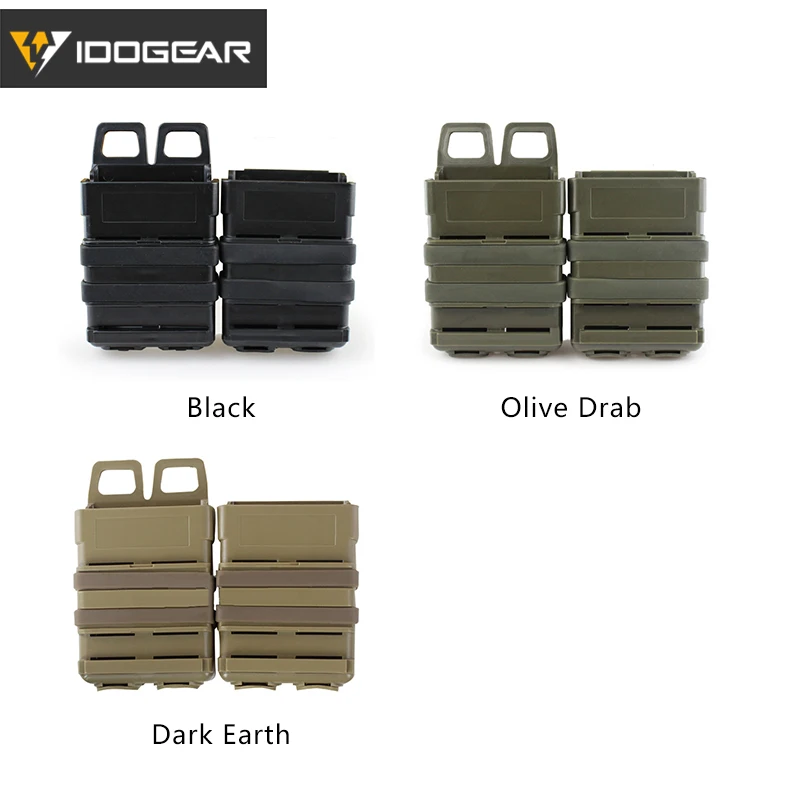 IDOGEAR Тактический Fastmag MOLLE Mag Перевозчик 5,56 винтовка, подсумок держатель набор охоты 3535