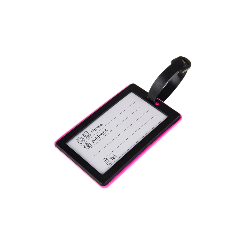 BXJZHTLRZK Travel equipment cute cartoon luggage tag PVC soft rubber bag running Lee boarding pass creative travel luggage tag