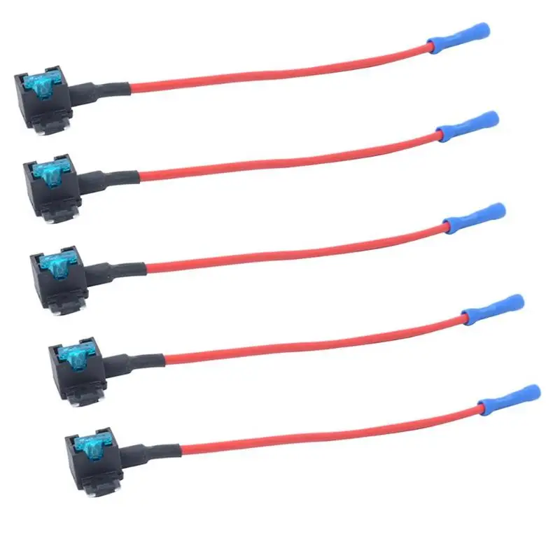 5 упаковок мини размер автомобиля Add-a-circuit плавкий предохранитель адаптер с 15а микропредохранитель