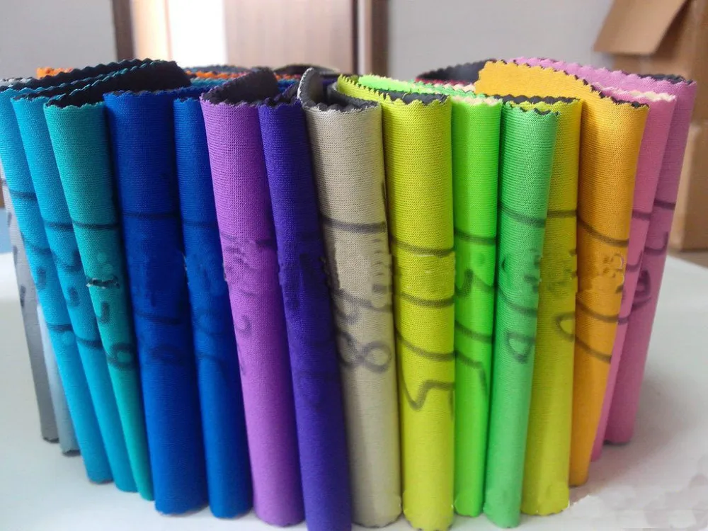 Lamination Neoprene coated fabric Lycra fleece Nylon Polyester Ok cloth