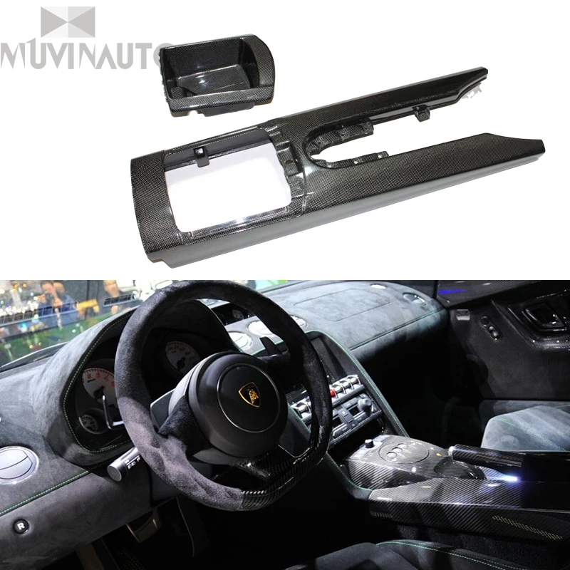 

For Lamborghini Gallardo Interior LP550-4 LP560-4 LP570-4 Carbon fiber Interior Wave stick panel Central control panel