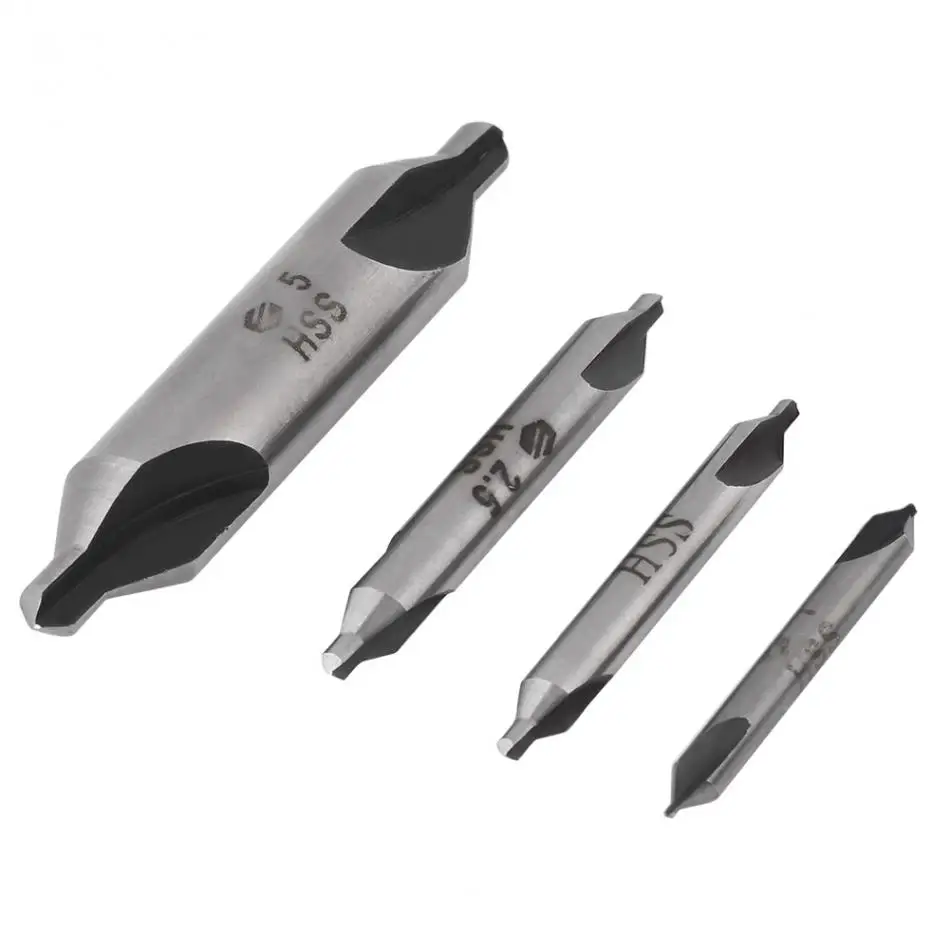 Buy 4pcs/set Electrical HSS Center Drill Bits Set