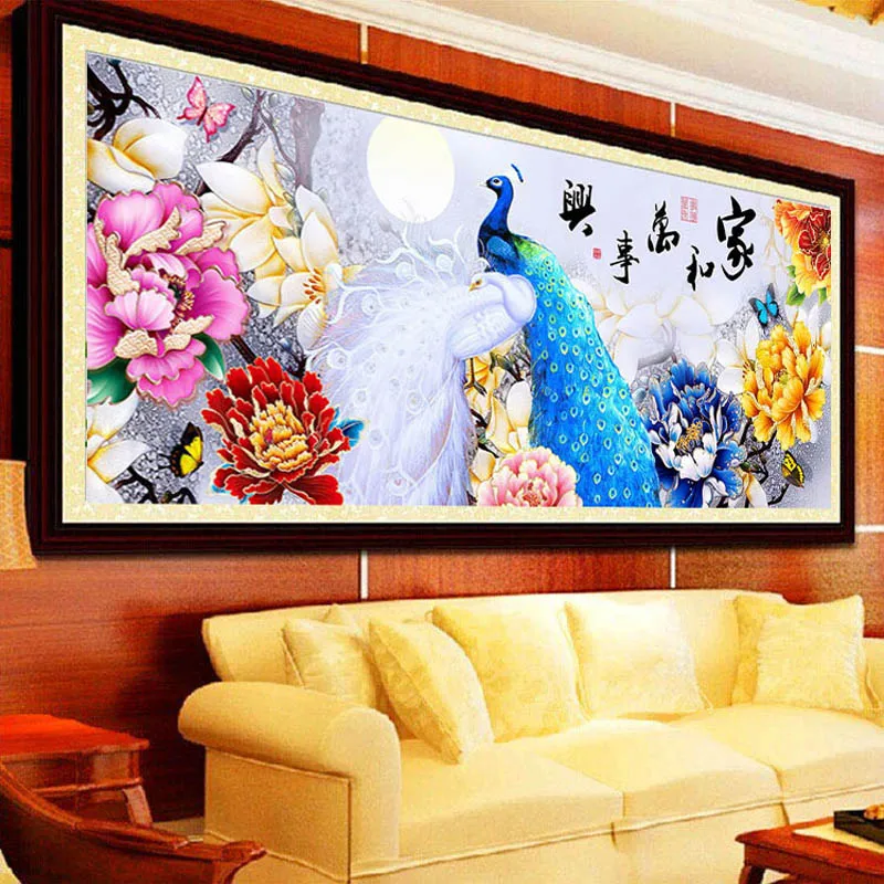 Вышивка крестиком шелковая нить набор китайских узоров 100% набивная вышивка