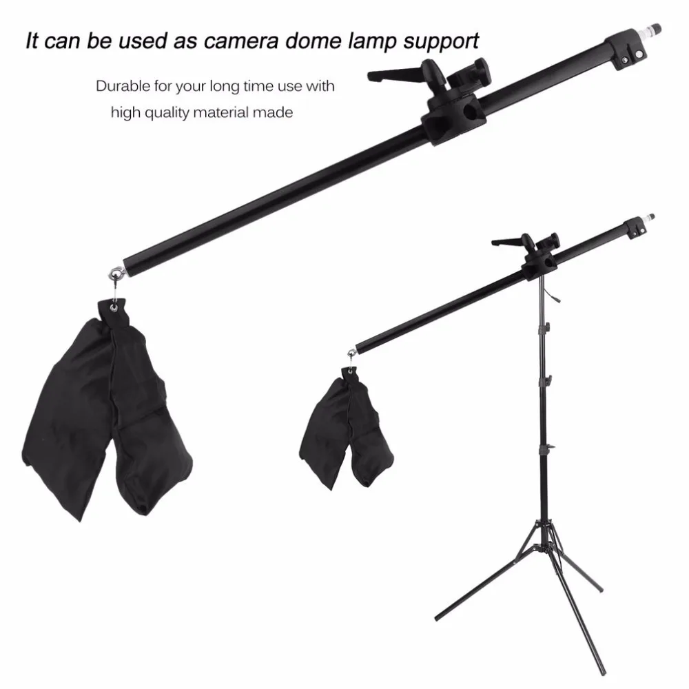 78-141CM Photo Studio Boom Arm Top Light Stand With Weight Bag Kit Photo Studio Accessories Extensi