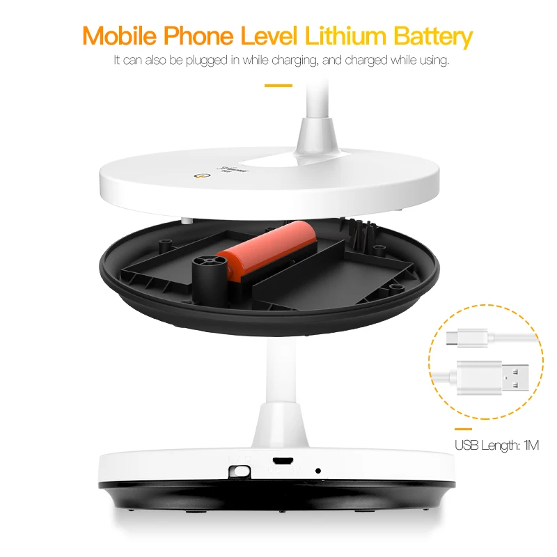 YAGE 1200mAh кольцо для аккумулятора белый теплый естественный свет Светодиодная