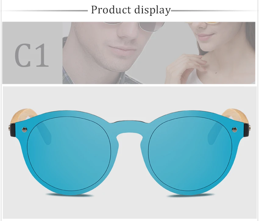 RTBOFY деревянные солнцезащитные очки для женщин и мужчин, Бамбуковая оправа, очки ручной работы, деревянные очки, бесплатный бамбуковый Подарочный чехол