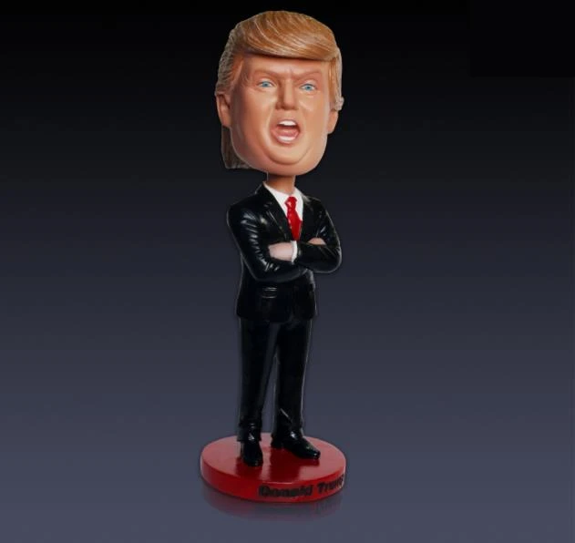 Забавная фигурка Дональда Трампа мягкая кукла игрушка шутка голова из смолы