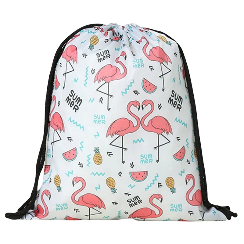 

2018 New Cute Flamingo Unicorn Pattern Sport Bags Swimming Bags Gym Pump Bag Sports Drawstring Boy Girl Outdoor Hot Sale