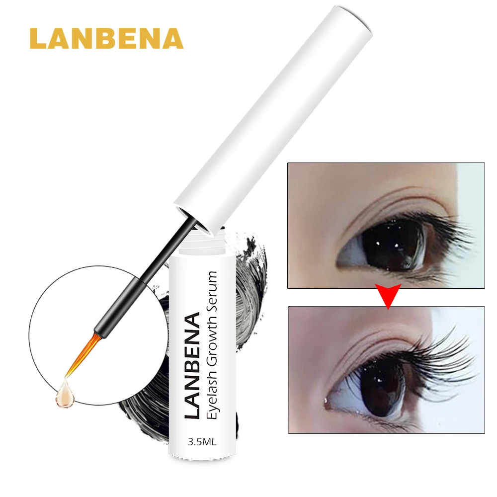 

LANBENA eyelashes Growth Serum 7 Day Eyelash Enhancer Longer Fuller Thicker Lashes Eyelashes and Eyebrows Enhancer eyelash serum