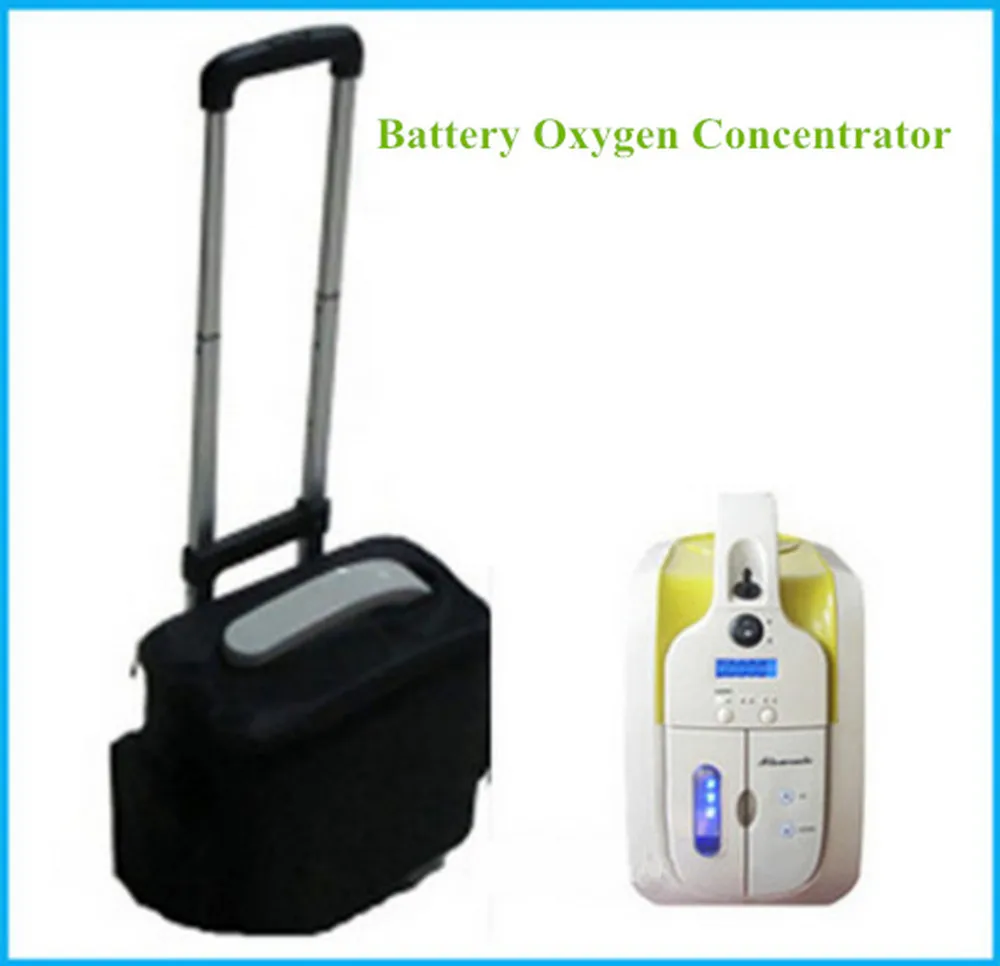  Mini Portable Oxygen Concentrator W/ Battery & Car Adapter 110V-240V DC12V Medical Home Travel Use 