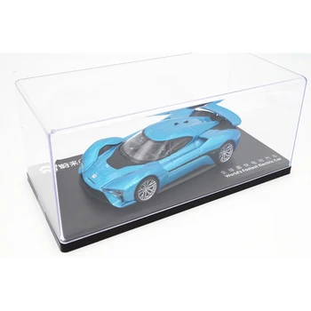 

1:43 Diecast Model for Weilai NIO EP9 Blue Tail Wing Spoiler Version Alloy Toy Car Miniature Collection Gifts China Brand