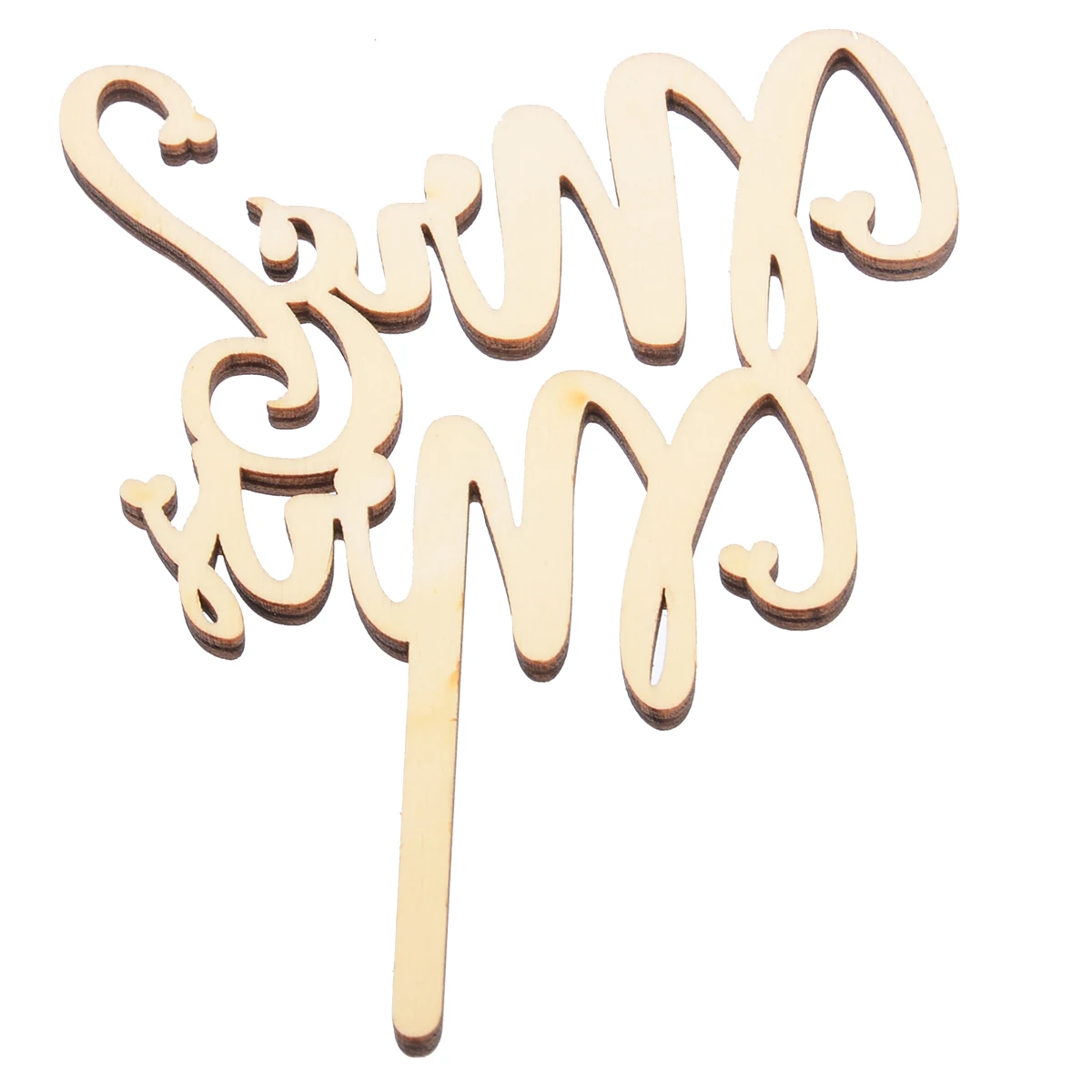 1PC Mr and Mrs Cake Topper Wedding Cake Topper Laser Cut Wood Letters For DIY Party Decorations  Supplies