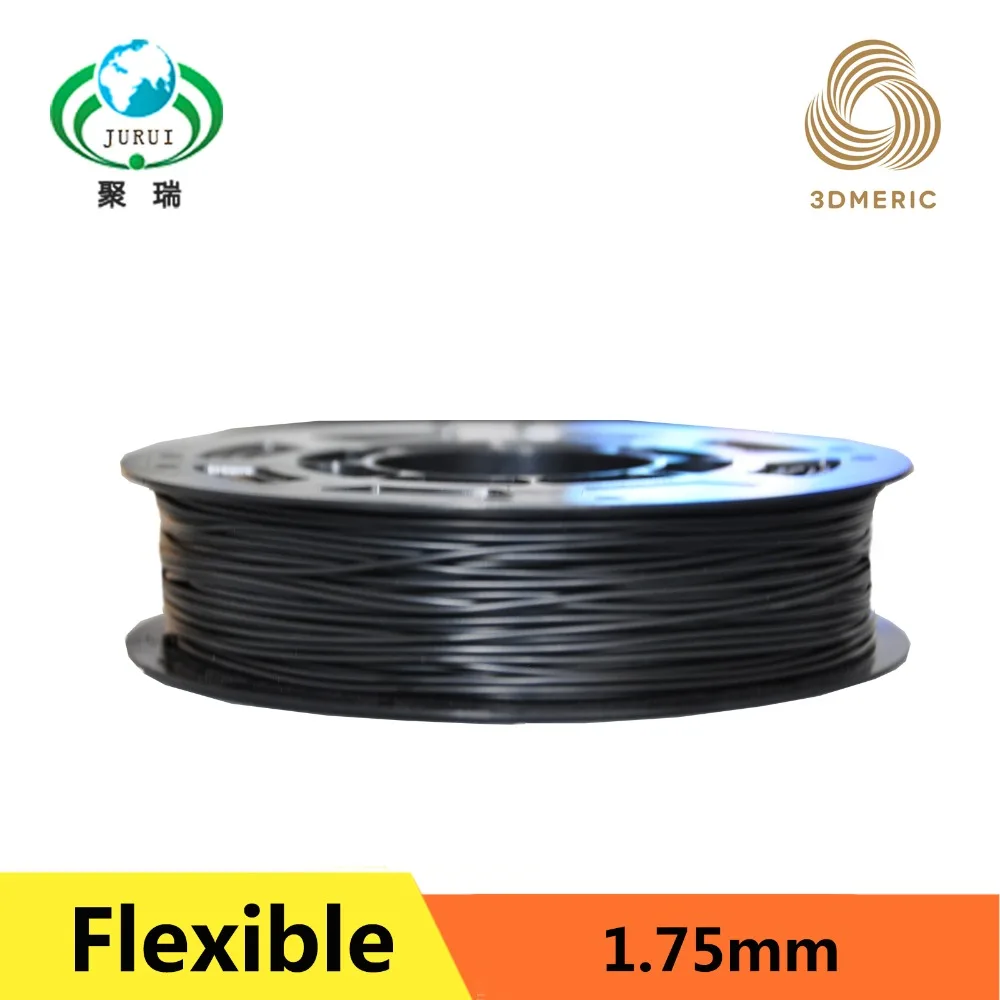 0 25KG 0 5KG 1KG 1 75mm black flexible filament Flex filament rubber filament for 3d