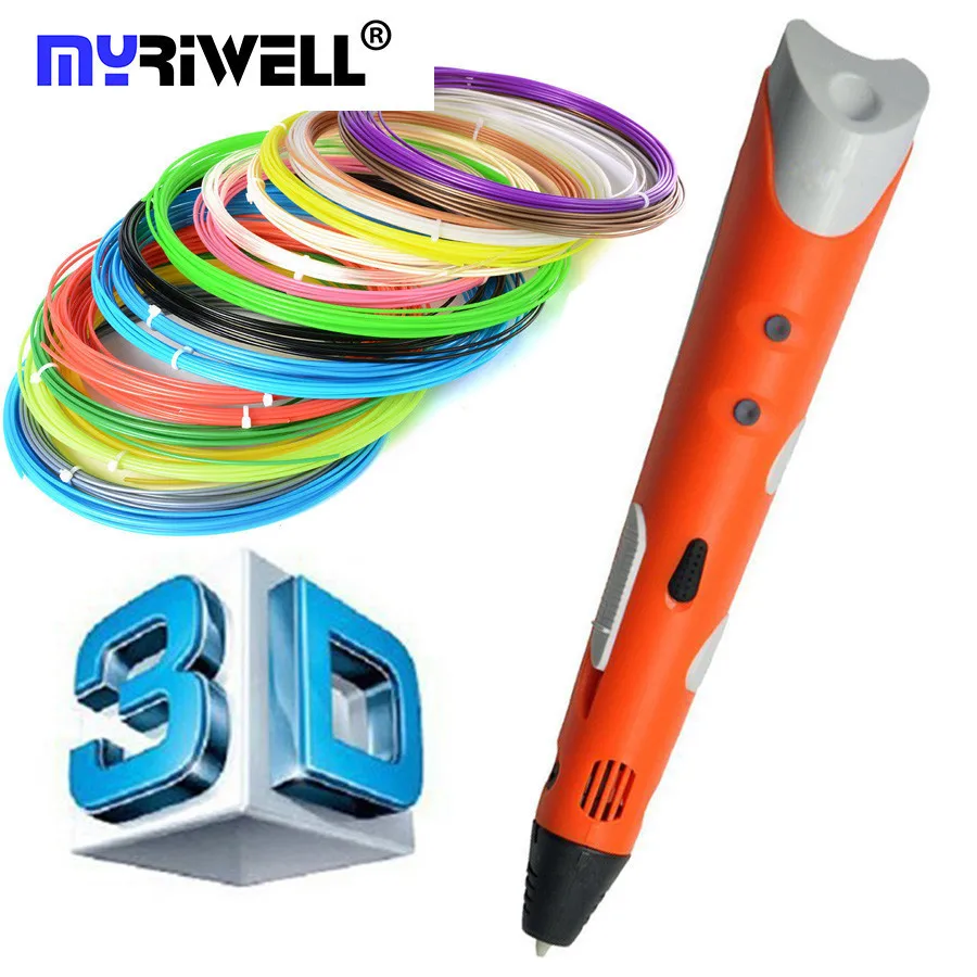 Creative Gift 1 75mm ABS PLA DIY 3D Printing Pen 3D Pen Maker 10M Filament Adapter