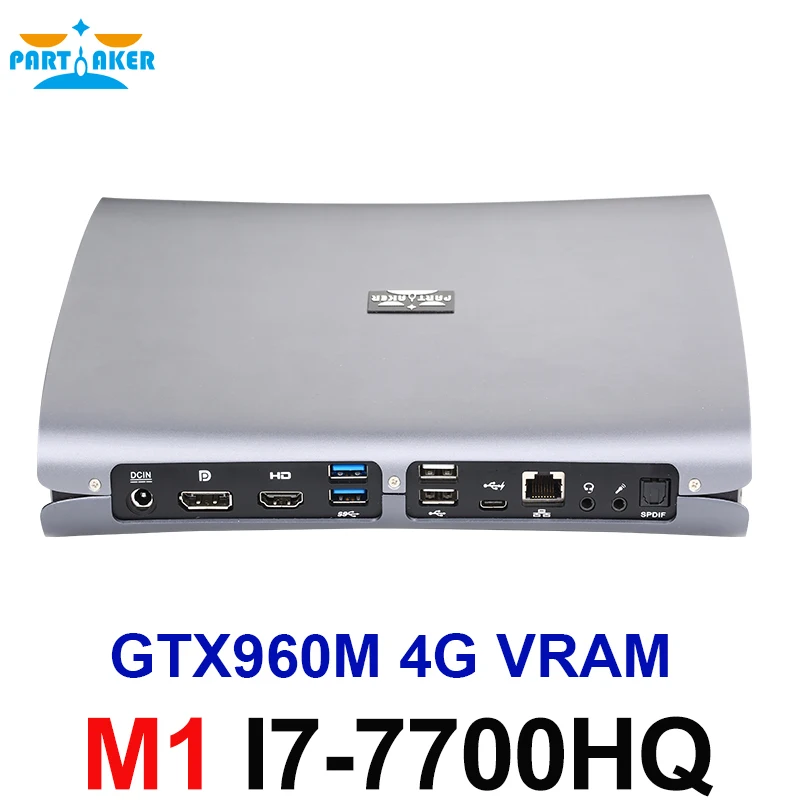 Мини ПК DDR4 с Windows 10 игровой компьютер убийца Skylake Core i7 6700HQ I7 7700HQ I5 6300HQ 7300HQ GTX960M 4G